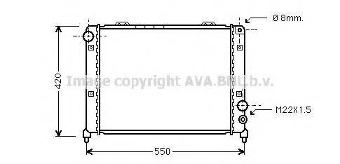 AVA QUALITY COOLING AL2035 Радиатор, охлаждение двигателя