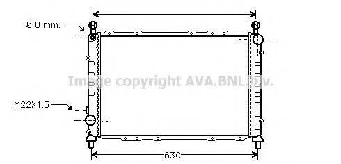 AVA QUALITY COOLING AL2055 Радиатор, охлаждение двигателя