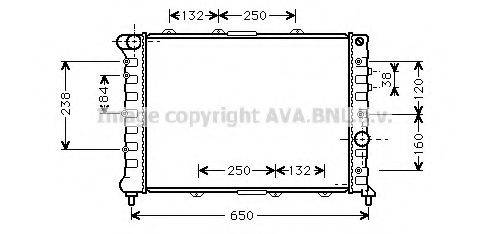 AVA QUALITY COOLING AL2057 Радиатор, охлаждение двигателя