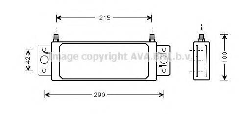 AVA QUALITY COOLING AL3050 масляный радиатор, двигательное масло