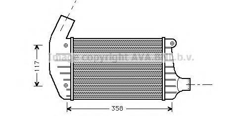 AVA QUALITY COOLING AL4067 Интеркулер