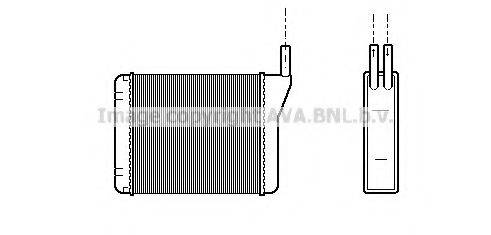 AVA QUALITY COOLING AL6046 Теплообменник, отопление салона