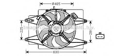 AVA QUALITY COOLING AL7515 Вентилятор, охлаждение двигателя