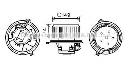 AVA QUALITY COOLING AL8138 Электродвигатель, вентиляция салона