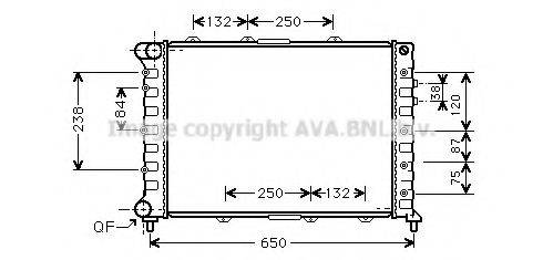 AVA QUALITY COOLING ALA2038 Радиатор, охлаждение двигателя