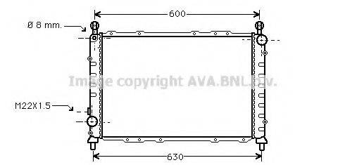 AVA QUALITY COOLING ALA2055 Радиатор, охлаждение двигателя