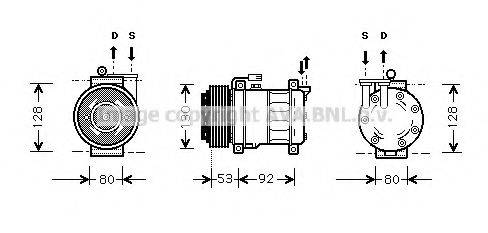 AVA QUALITY COOLING ALAK009 Компрессор, кондиционер