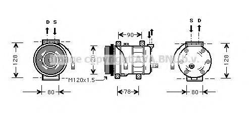 AVA QUALITY COOLING ALK010 Компрессор, кондиционер