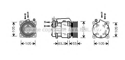 AVA QUALITY COOLING ALK090 Компрессор, кондиционер