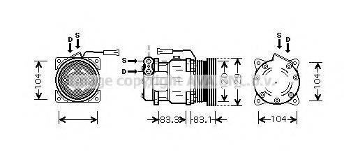 AVA QUALITY COOLING ALK093 Компрессор, кондиционер