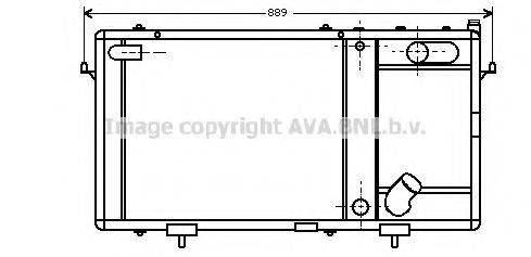 AVA QUALITY COOLING AU2047 Радиатор, охлаждение двигателя