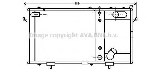 AVA QUALITY COOLING AU2048 Радиатор, охлаждение двигателя