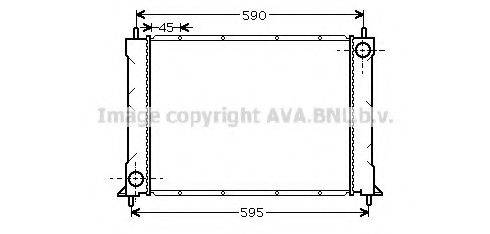 AVA QUALITY COOLING AU2069 Радиатор, охлаждение двигателя