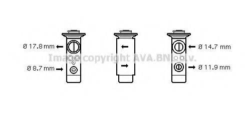 AVA QUALITY COOLING BW1239 Расширительный клапан, кондиционер
