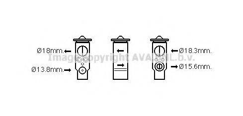 AVA QUALITY COOLING BW1437 Расширительный клапан, кондиционер