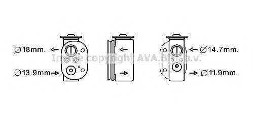 AVA QUALITY COOLING BW1497 Расширительный клапан, кондиционер