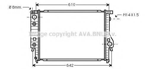 AVA QUALITY COOLING BW2048 Радиатор, охлаждение двигателя