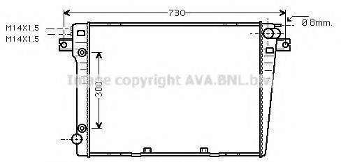 AVA QUALITY COOLING BW2058 Радиатор, охлаждение двигателя