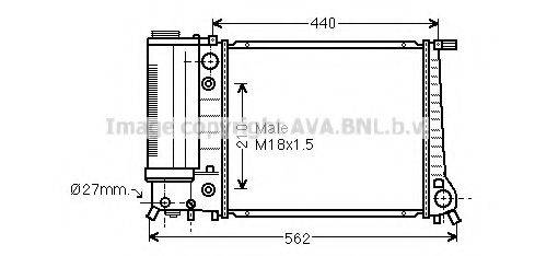 AVA QUALITY COOLING BW2082 Радиатор, охлаждение двигателя