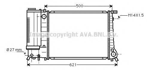 AVA QUALITY COOLING BW2083 Радиатор, охлаждение двигателя