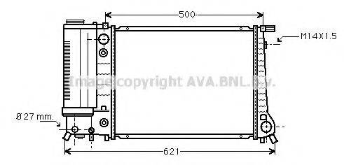 AVA QUALITY COOLING BW2084 Радиатор, охлаждение двигателя