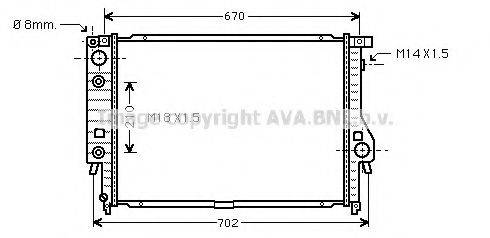 AVA QUALITY COOLING BW2092 Радиатор, охлаждение двигателя