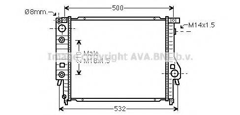 AVA QUALITY COOLING BW2099 Радиатор, охлаждение двигателя