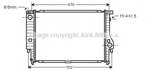 AVA QUALITY COOLING BW2102 Радиатор, охлаждение двигателя