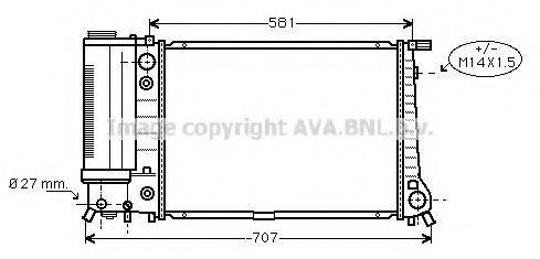 AVA QUALITY COOLING BW2105 Радиатор, охлаждение двигателя