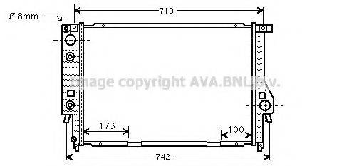 AVA QUALITY COOLING BW2134 Радиатор, охлаждение двигателя
