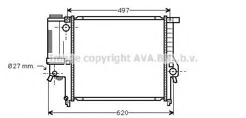 AVA QUALITY COOLING BW2139 Радиатор, охлаждение двигателя