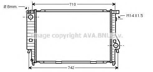 AVA QUALITY COOLING BW2164 Радиатор, охлаждение двигателя