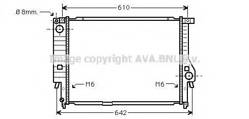 AVA QUALITY COOLING BW2167 Радиатор, охлаждение двигателя