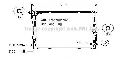 AVA QUALITY COOLING BW2303 Радиатор, охлаждение двигателя