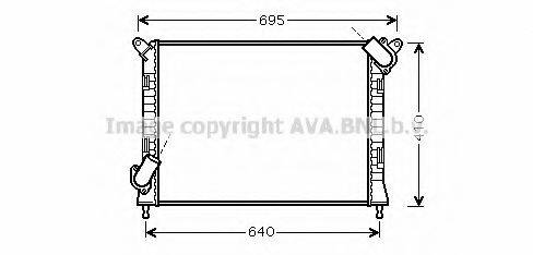 AVA QUALITY COOLING BW2307 Радиатор, охлаждение двигателя