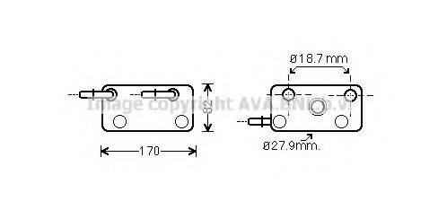 AVA QUALITY COOLING BW3347 Масляный радиатор, автоматическая коробка передач