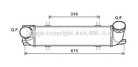 AVA QUALITY COOLING BW4438 Интеркулер