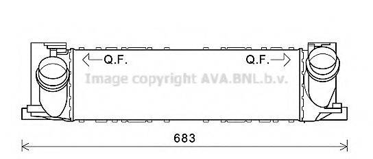 AVA QUALITY COOLING BW4468 Интеркулер