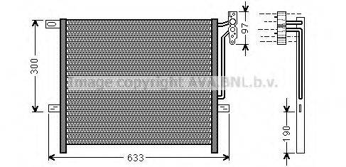 AVA QUALITY COOLING BW5369 Конденсатор, кондиционер