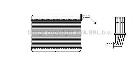 AVA QUALITY COOLING BW6188 Теплообменник, отопление салона