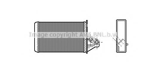 AVA QUALITY COOLING BW6189 Теплообменник, отопление салона
