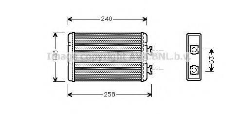 AVA QUALITY COOLING BW6210 Теплообменник, отопление салона