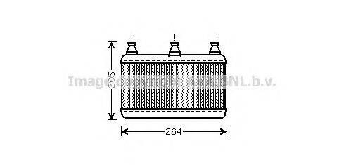 AVA QUALITY COOLING BW6341 Теплообменник, отопление салона