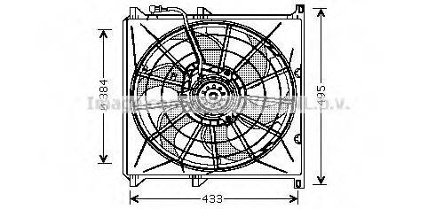 AVA QUALITY COOLING BW7503 Вентилятор, охлаждение двигателя