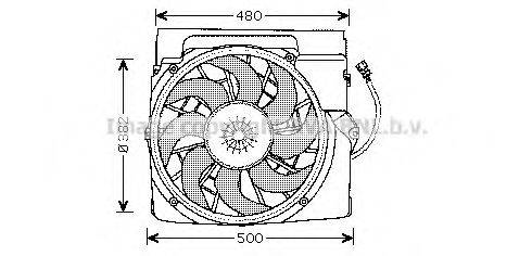 AVA QUALITY COOLING BW7511 Вентилятор, охлаждение двигателя