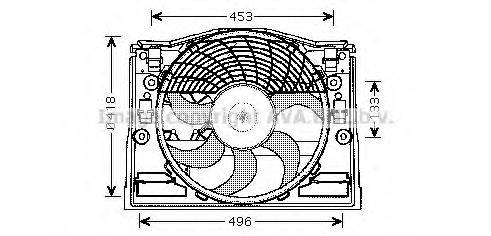 AVA QUALITY COOLING BW7513 Вентилятор, охлаждение двигателя