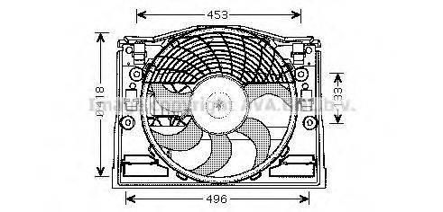 AVA QUALITY COOLING BW7514 Вентилятор, охлаждение двигателя