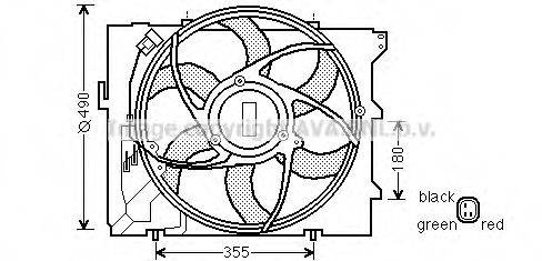 AVA QUALITY COOLING BW7523 Вентилятор, охлаждение двигателя