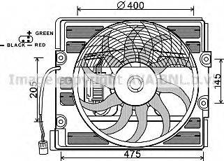 AVA QUALITY COOLING BW7526 Вентилятор, охлаждение двигателя