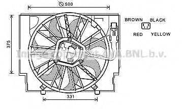 AVA QUALITY COOLING BW7529 Вентилятор, охлаждение двигателя